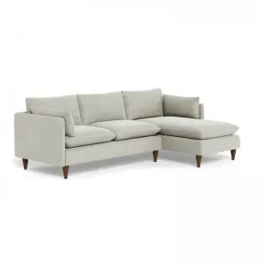 Modern Simple Elegant and Fashionable High-set timber legs Eton Fabric Modular Sofa