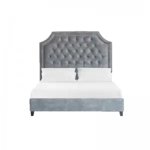 Modern Luxurious Elegant Romantic Simple Parisian Tufted Bed with Storage