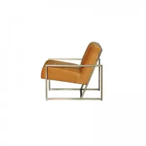 Modern Simple Versatile Comfortable Lazy Iron Frame Box Occasional Armchair