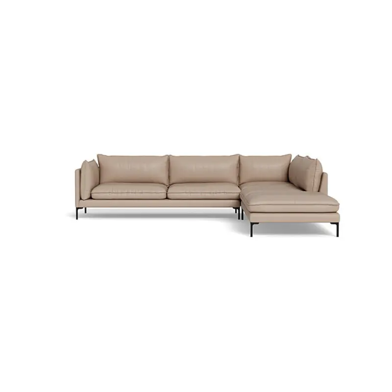Modern Simplicity Luxurious Comfortable Retro PANAMA Leather Modular Sofa(Incarnadine)1.1