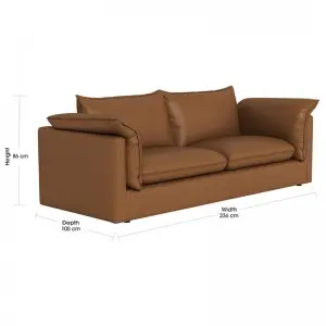 Modern Minimalist Fashionable Luxury Classic Versatile  Sorrento Leather sofa