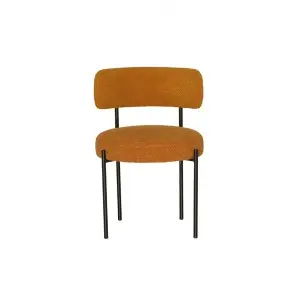 Modern Simple Comfortable Fashion Versatile Luxe Ailsa Dining Chair—Boucle Fabric(white)