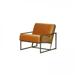 Modern Simple Versatile Comfortable Lazy Iron Frame Box Occasional Armchair