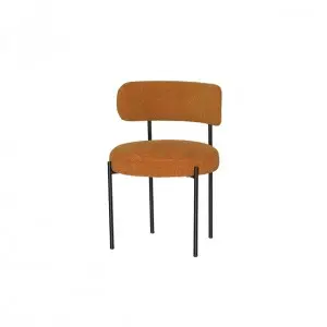 Modern Simple Comfortable Fashion Versatile Luxe Ailsa Dining Chair—Boucle Fabric(white)
