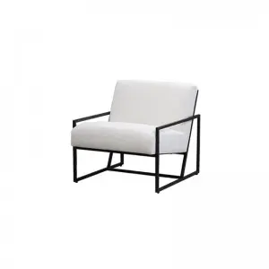 Modern Simple Versatile Comfortable Lazy Iron Frame Box Occasional Armchair