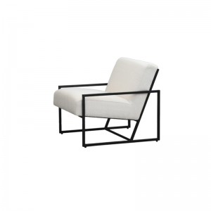 Modern Simple Versatile Comfortable Lazy Iron Frame Box Occasional Armchair