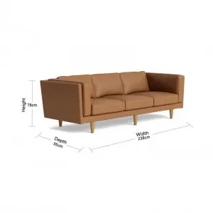 Modern Minimalist Fashionable Retro Comfortable Berlin Leather Modular Sofa