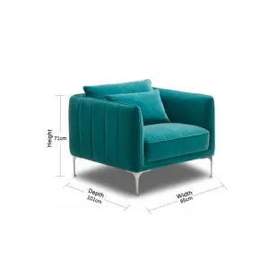 Simple and luxurious retro velvet Andrea Sofa