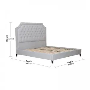 Modern Luxurious Elegant Romantic Simple Parisian Tufted Bed with Storage