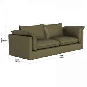 Modern Minimalist Fashionable Luxury Classic Versatile  Sorrento Leather sofa