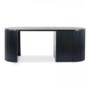 Modern Simple Exquisite Luxurious Versatile Elm Black Maximus Desk