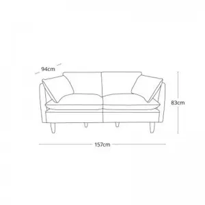 Modern Simple Elegant and Fashionable High-set timber legs Eton Leather Sofa