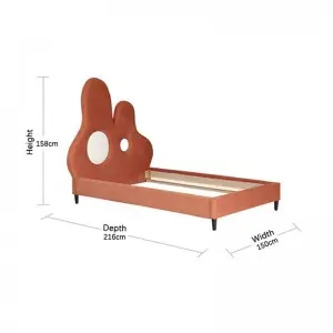 Modern Simple Fantasy Cartoon Child’s Taste Alice Rabbit Kids Bed