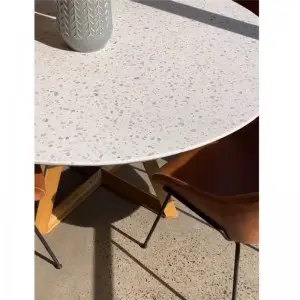 Modern Simple Casual Versatile Terrazzo Countertop Manhattan Dining Table