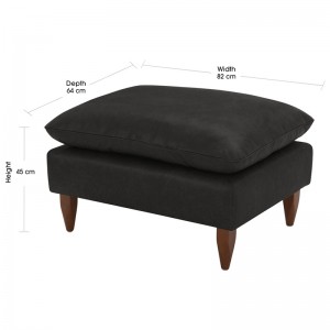 Modern Simple Elegant and Fashionable High-set timber legs Eton Leather Sofa