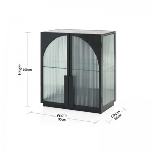 Modern Simple Natural Elegant Retro Luxurious Bianca Bar Cabinet
