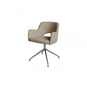Modern Simple Veneto Rotating Office Chair With Metal Legs(yellow)