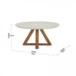 Modern Simple Casual Versatile Terrazzo Countertop Manhattan Coffee Table