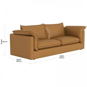 Modern Minimalist Fashionable Luxury Classic Versatile  Sorrento Leather sofa