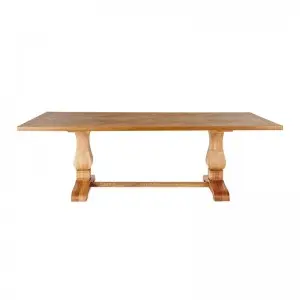 Natural Simple Retro Magnificent Wooden Rectangular Georgie Dining Table