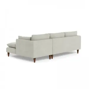 Modern Simple Elegant and Fashionable High-set timber legs Eton Fabric Modular Sofa