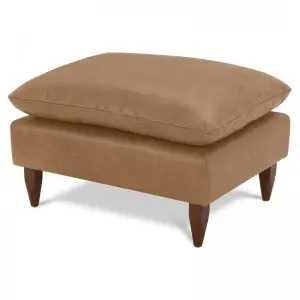 Modern Simple Elegant and Fashionable High-set timber legs Eton Leather Sofa