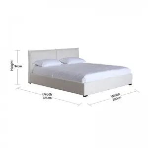 Modern Simplicity Graceful Fashion Comfortable Striped Adele Bed