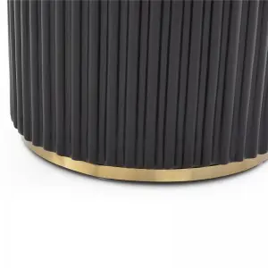 Modern Simple Exquisite Luxurious Black Oak Lantine Dining Table