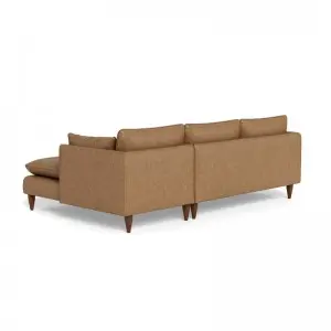 Modern Simple Elegant and Fashionable High-set timber legs Eton Leather Sofa