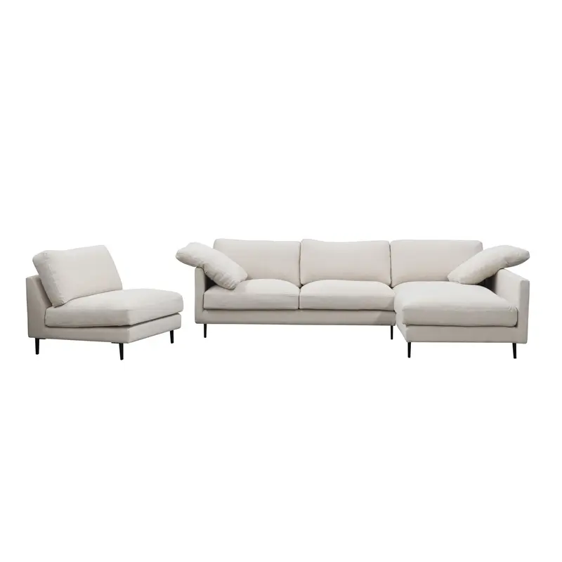 Modern Simple Comfortable Versatile Fashionable Light Luxury Easton Modular Sofa 1—2 seat left+chaise+armless