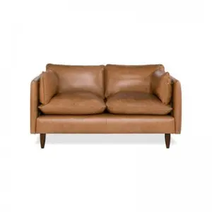Modern Simple Elegant and Fashionable High-set timber legs Eton Leather Sofa
