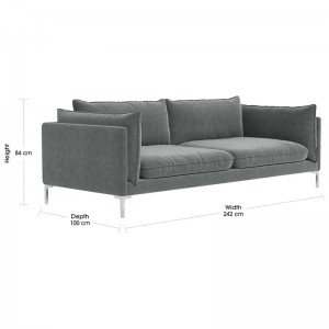 Modern Simplicity Comfortable Versatile Retro PANAMA Fabric Modular Sofa