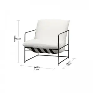 Modern Simple Versatile Lazy Bandage Jimmy Occasional Armchair