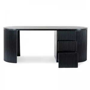 Modern Simple Exquisite Luxurious Versatile Elm Black Maximus Desk