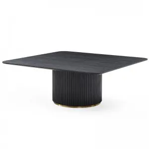 Modern Simple Exquisite Luxurious Black Oak Lantine Coffee Table