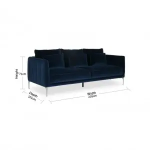 Simple and luxurious retro velvet Andrea Sofa