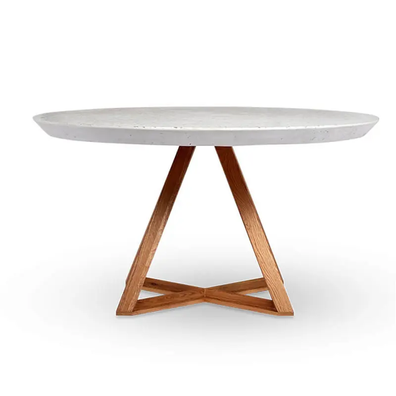 Modern Simple Casual Versatile Terrazzo Countertop Manhattan Dining Table