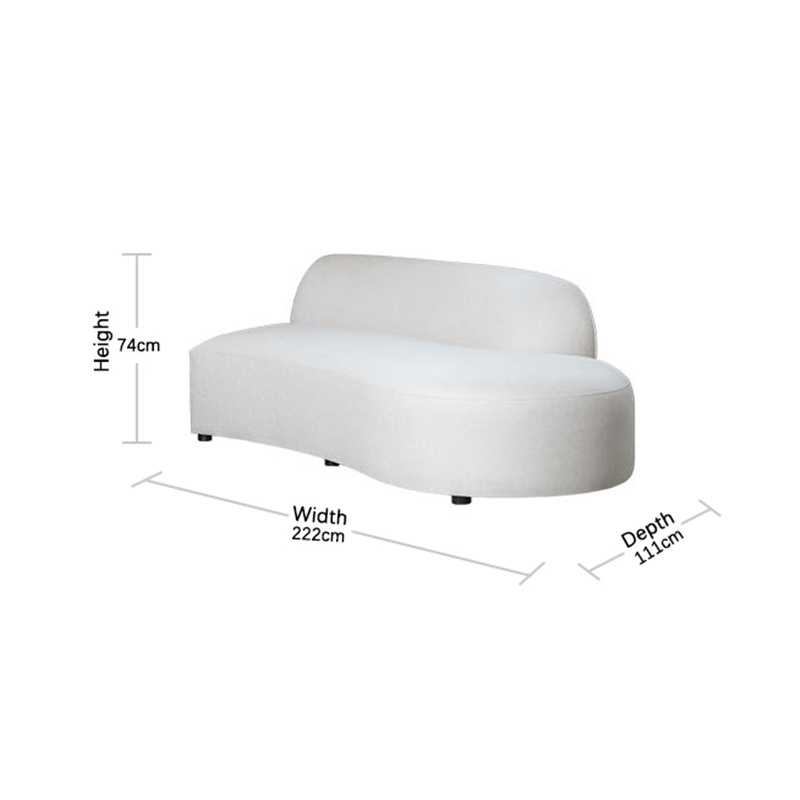 Crescent Sofa—Chaise Sizes