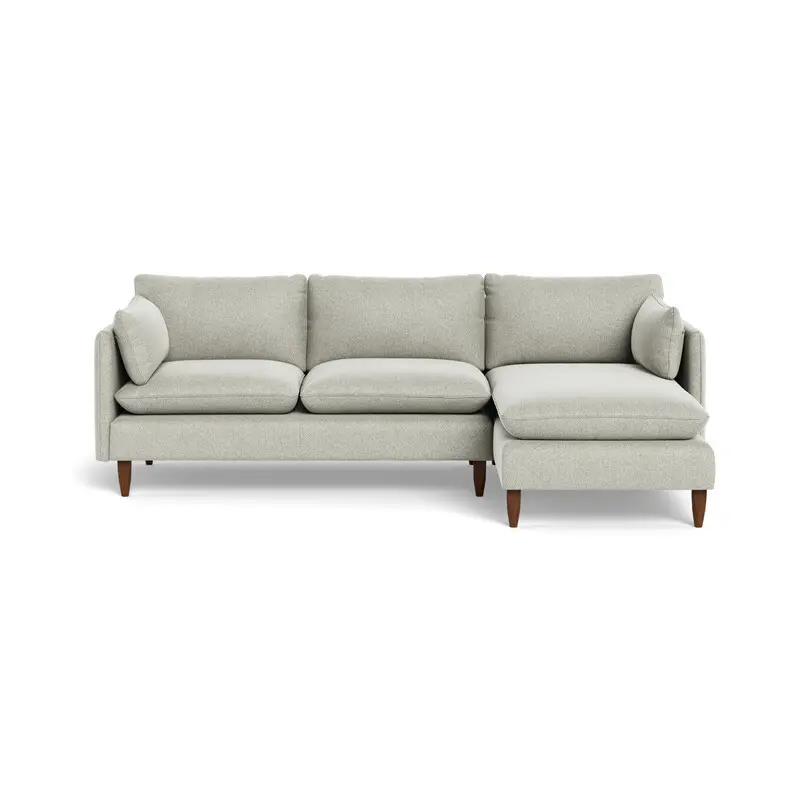 Modern Simple Elegant and Fashionable High-set timber legs Eton Fabric Modular Sofa