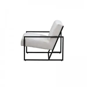 Modern Simple Versatile Comfortable Lazy Iron Frame Box Occasional Armchair