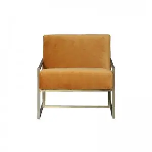 Modern Simple Versatile Comfortable Lazy Iron Frame Box Occasional Armchair