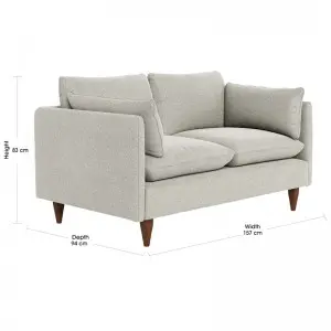 Modern Simple Elegant and Fashionable High-set timber legs Eton Fabric Modular Sofa