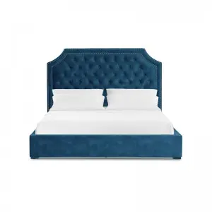 Modern Luxurious Elegant Romantic Simple Parisian Tufted Bed with Storage