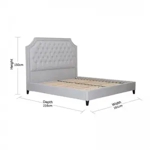 Modern Luxurious Elegant Romantic Simple Parisian Tufted Bed with Storage