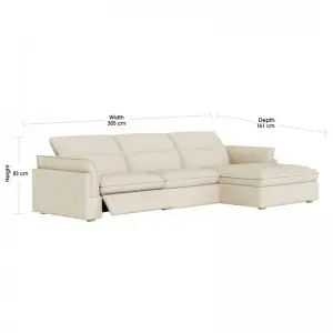 Modern Minimalist Fashionable Classic Versatile Cloud-like Sorrento Fabric Electric Recliner Sofa