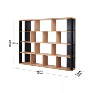 Modern Simple Natural Fashionable Versatile Wooden Amelie Bookshelf