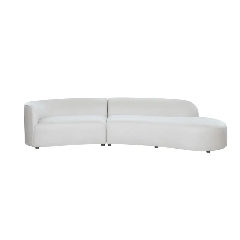 Modern Light Luxury Elegant Versatile Comfortable Fashionable Crescent Sofa(white)1.1