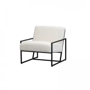 Modern Simple Versatile Comfortable Lazy Iron Frame Box Occasional Armchair