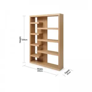Modern Simple Natural Delicate Versatile Wooden Fiocchi Bookshelf
