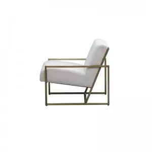 Modern Simple Versatile Comfortable Lazy Iron Frame Box Occasional Armchair